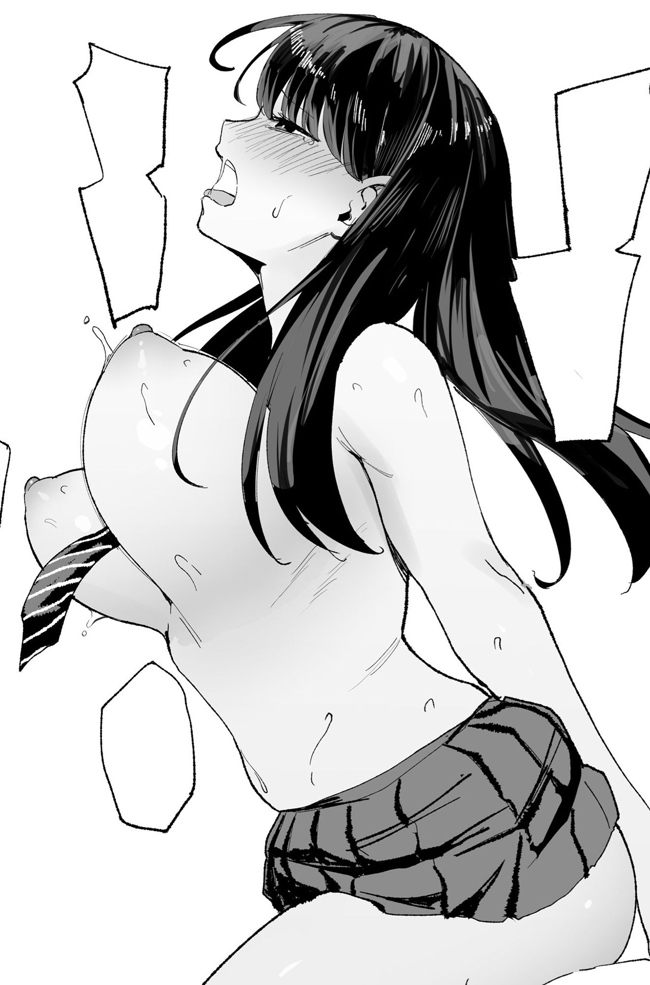 漫画を読ませる代わりにヤラせてくれるマグロの黒髪ギャルをイカせた サンプル 7ページ目